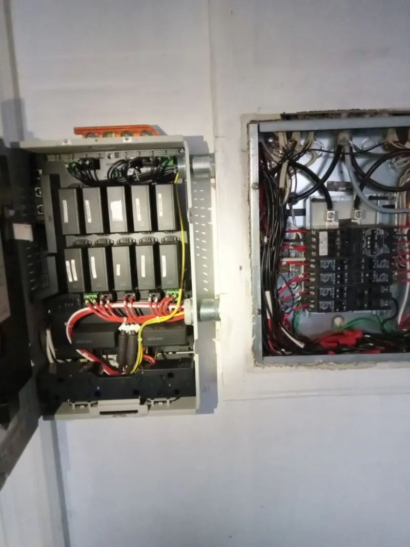 Electrical panel upgrade completed for Security Camera Wiring in Southampton